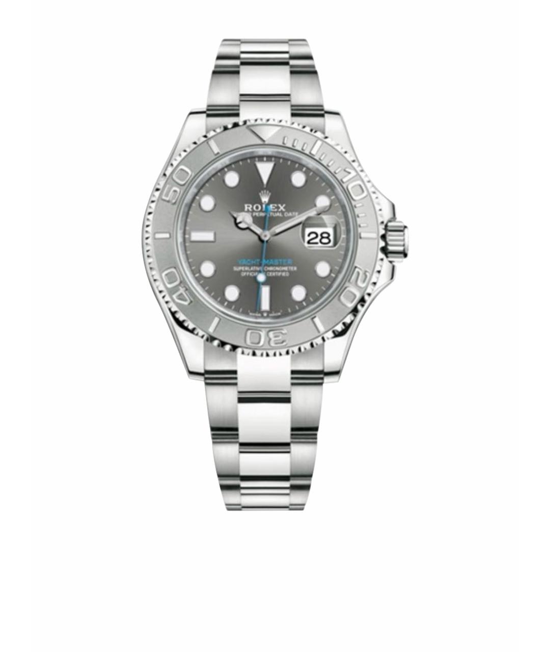 ROLEX Серые платиновые часы, фото 1