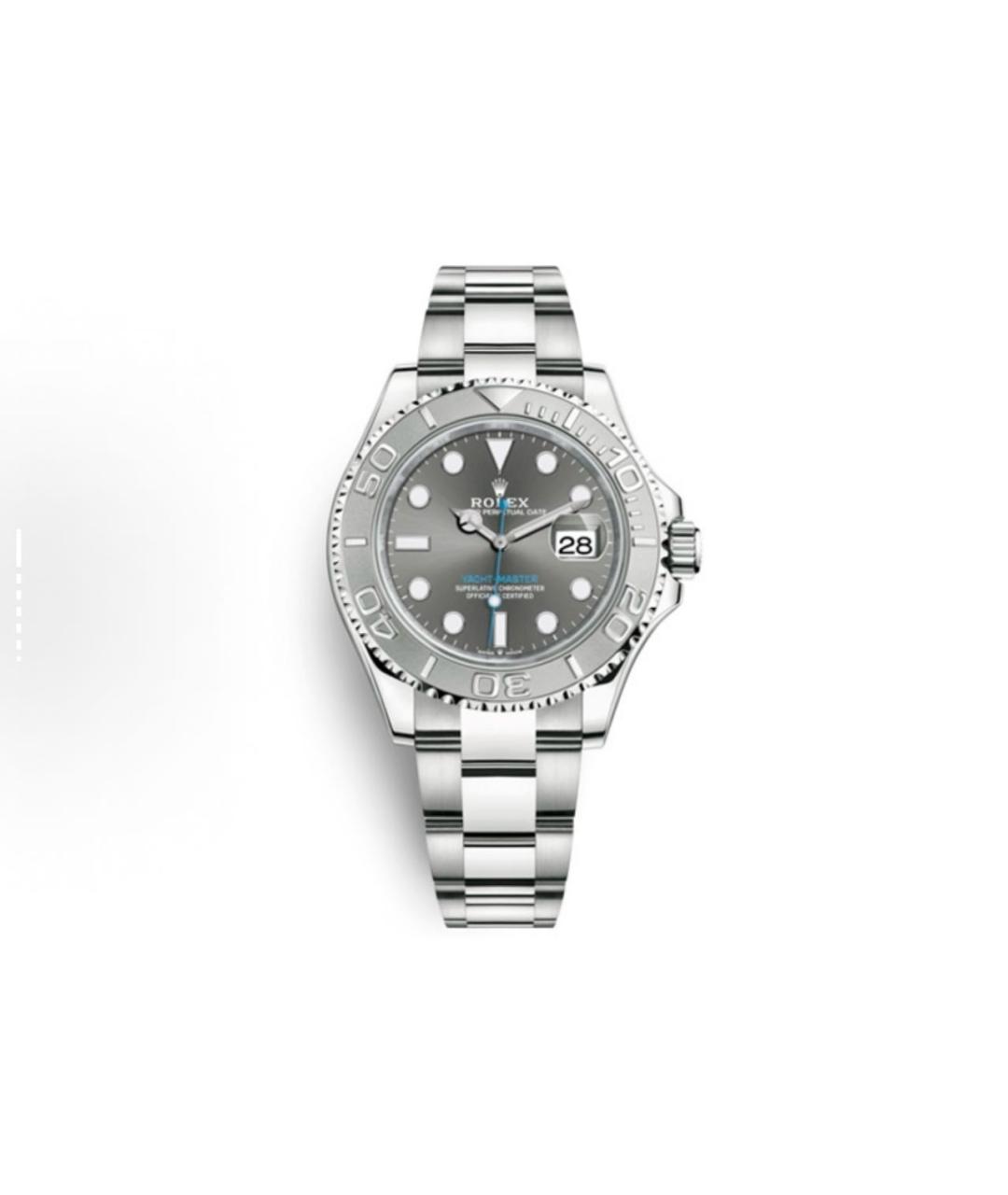 ROLEX Серые платиновые часы, фото 2