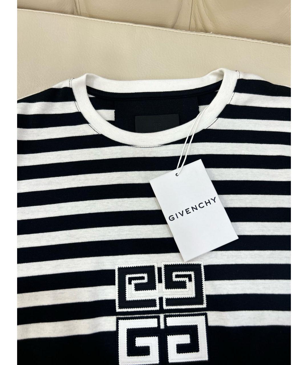 GIVENCHY Черная хлопко-эластановая футболка, фото 8