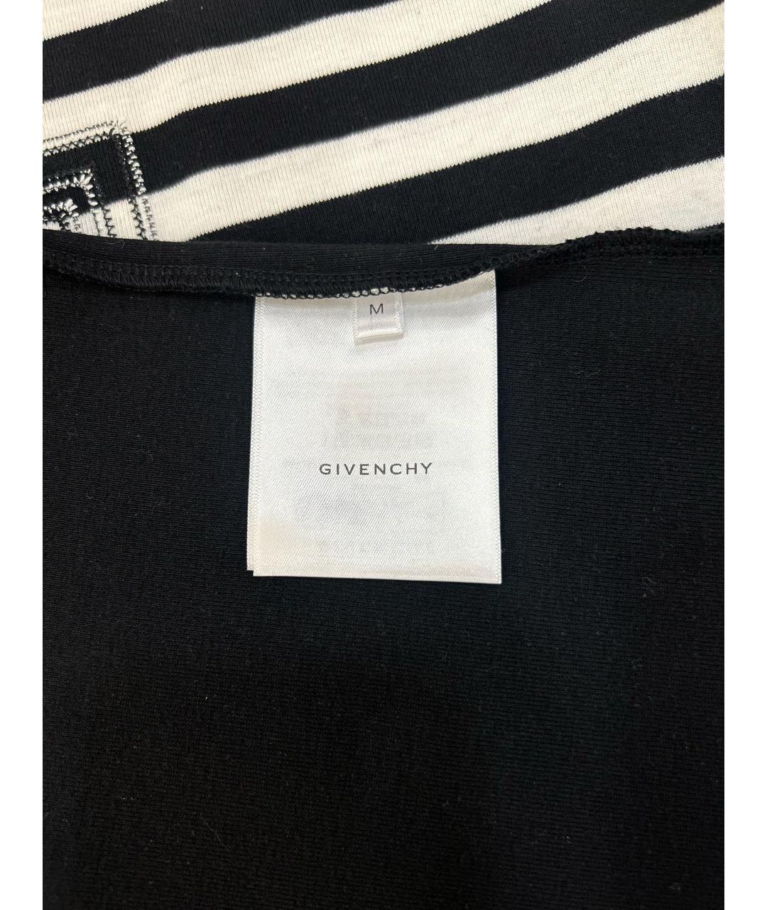 GIVENCHY Черная хлопко-эластановая футболка, фото 5