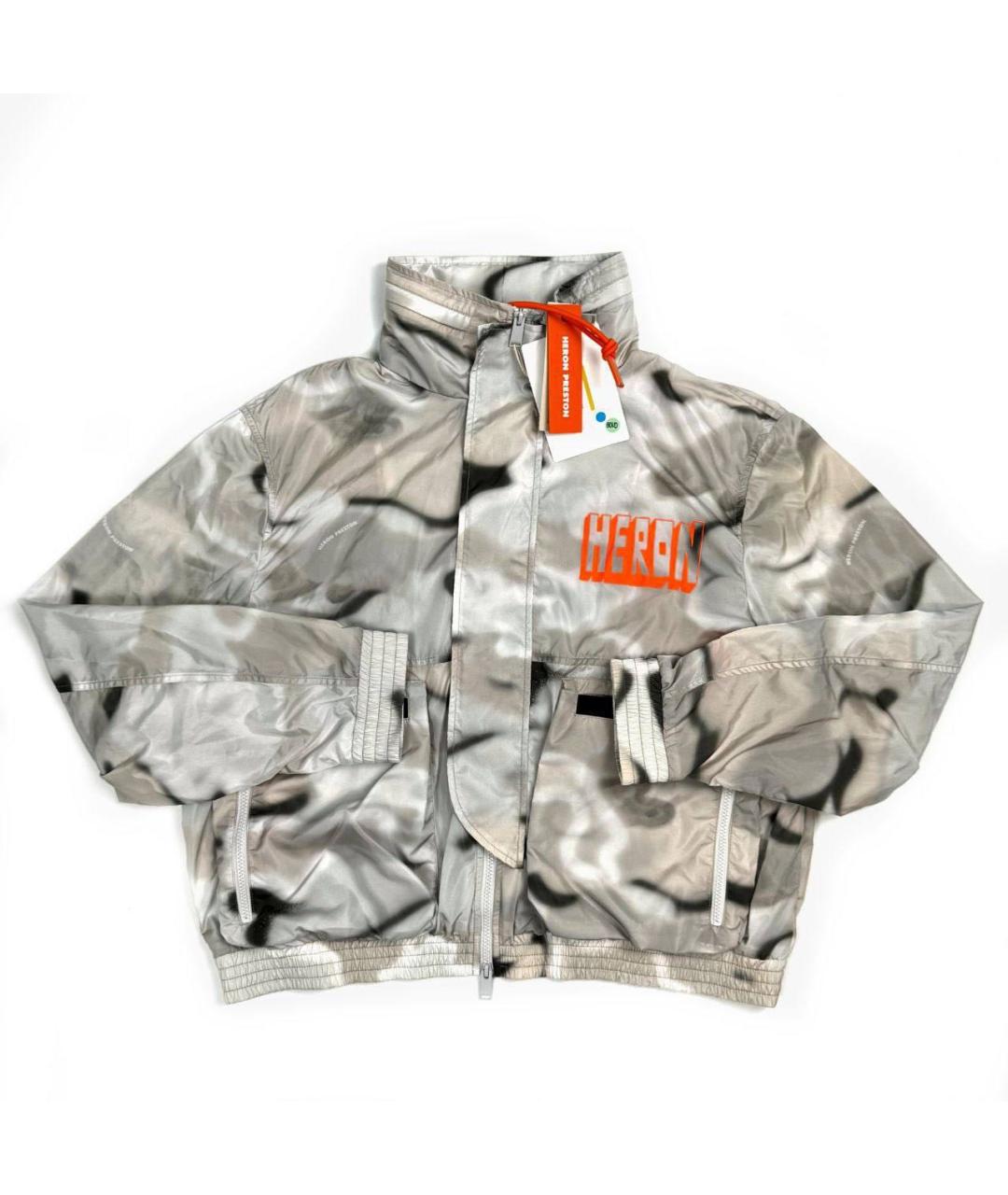 HERON PRESTON Серая полиэстеровая куртка, фото 1