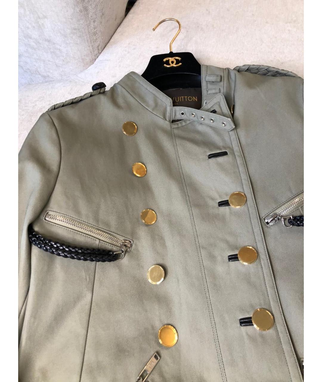 LOUIS VUITTON Хаки деним куртка, фото 7