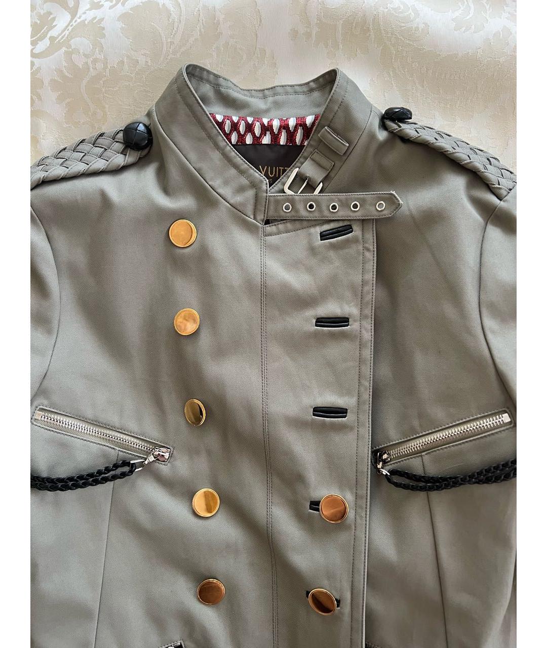 LOUIS VUITTON Хаки деним куртка, фото 3