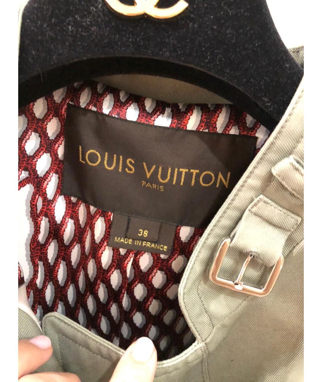 LOUIS VUITTON Хаки деним куртка, фото 8