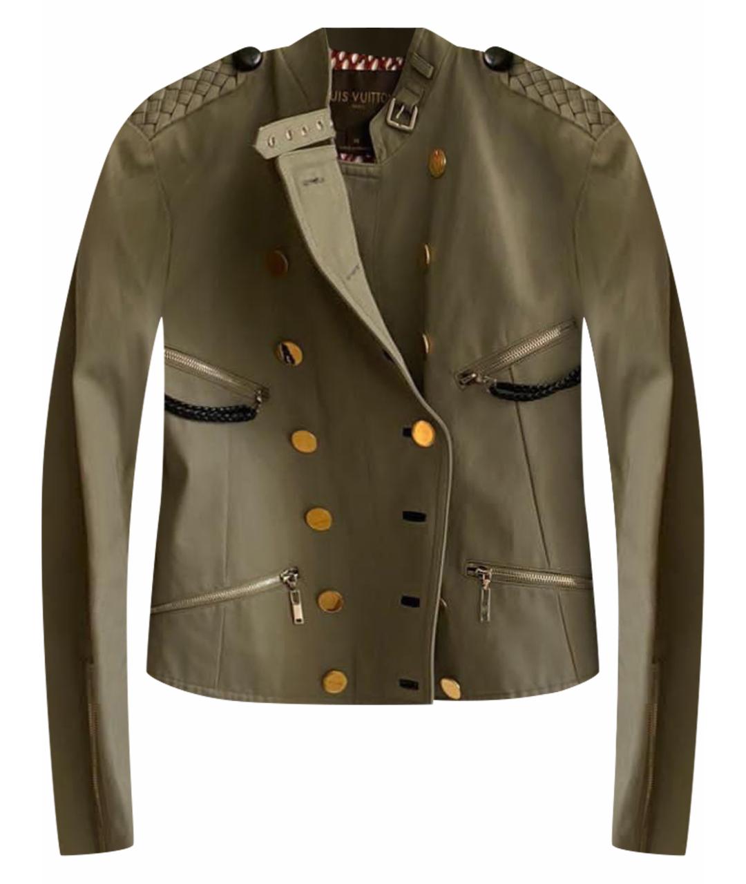 LOUIS VUITTON Хаки деним куртка, фото 1
