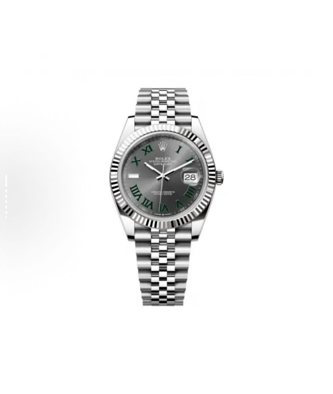 ROLEX Серые часы из белого золота, фото 3