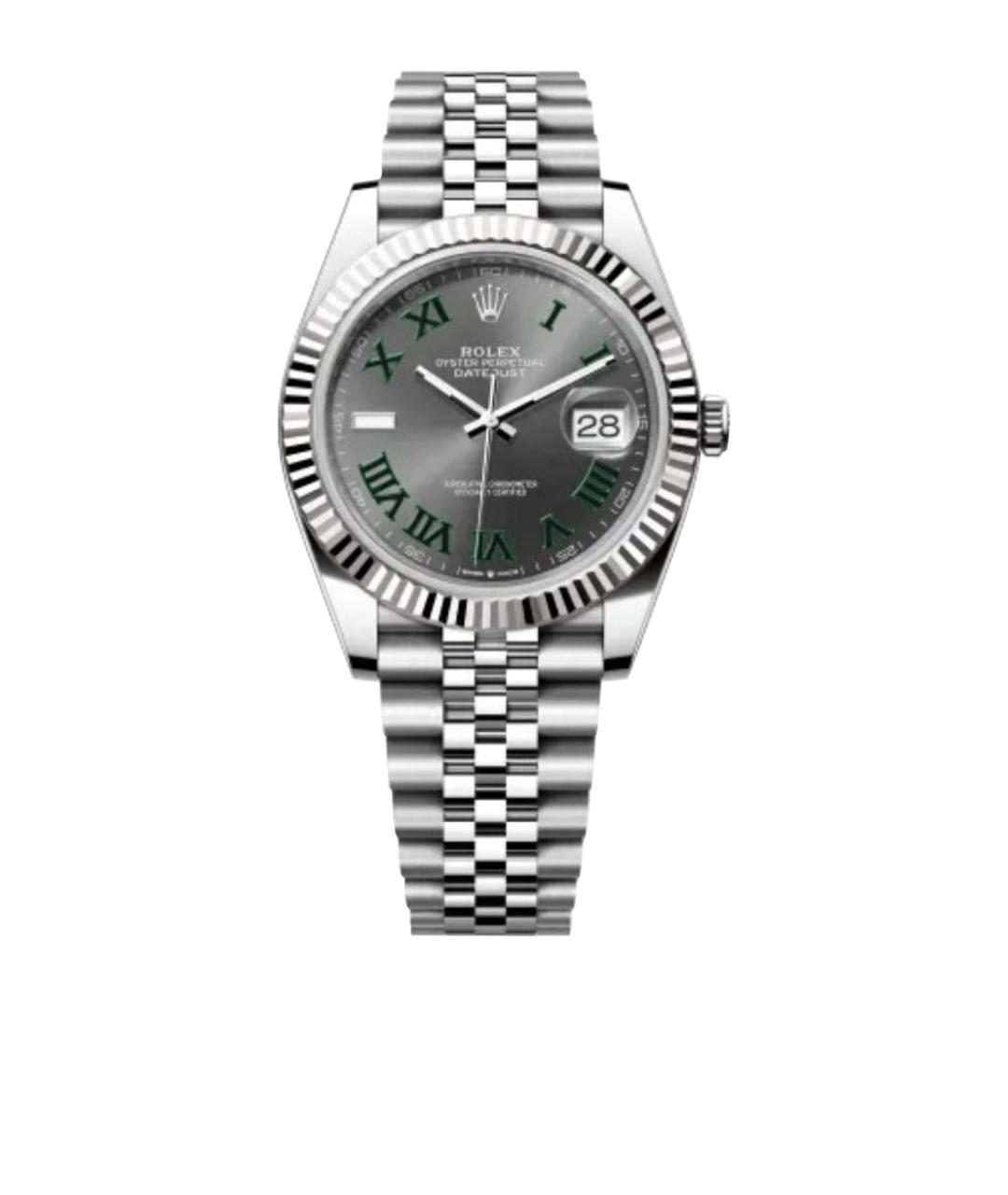 ROLEX Серые часы из белого золота, фото 1