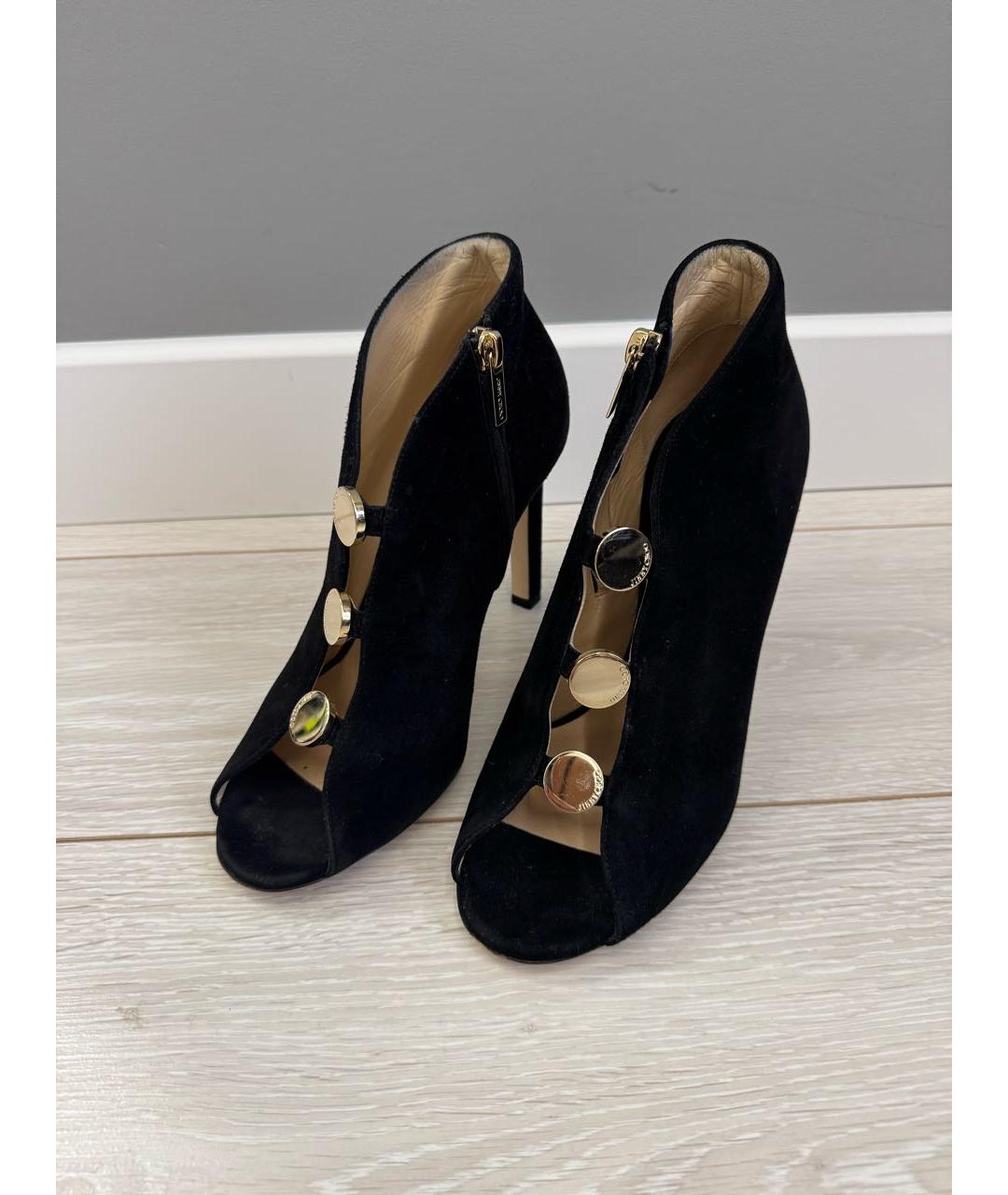 JIMMY CHOO Черные замшевые ботильоны, фото 2