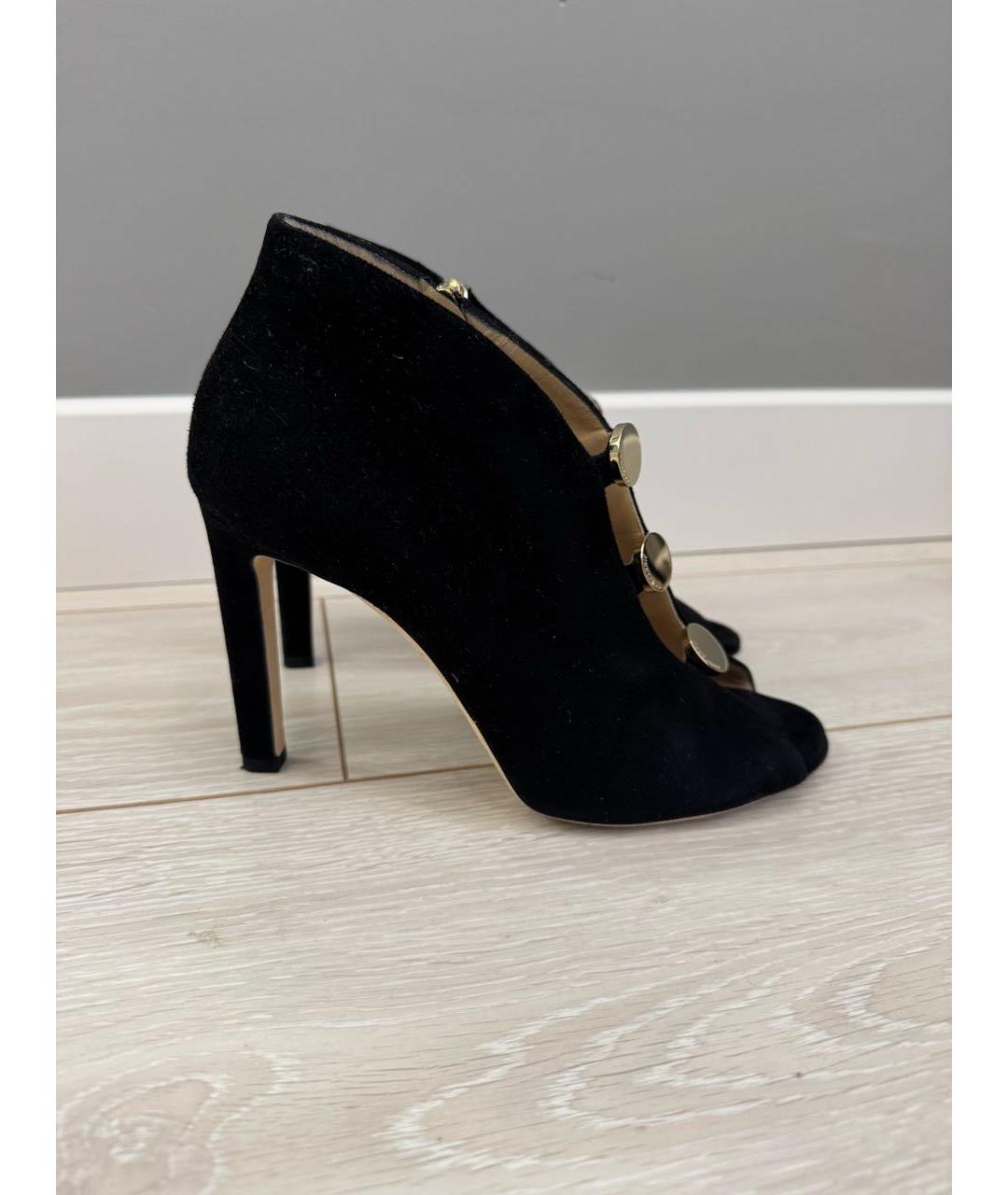 JIMMY CHOO Черные замшевые ботильоны, фото 5