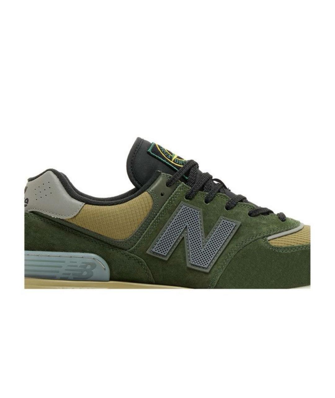 NEW BALANCE Зеленые замшевые кроссовки, фото 2