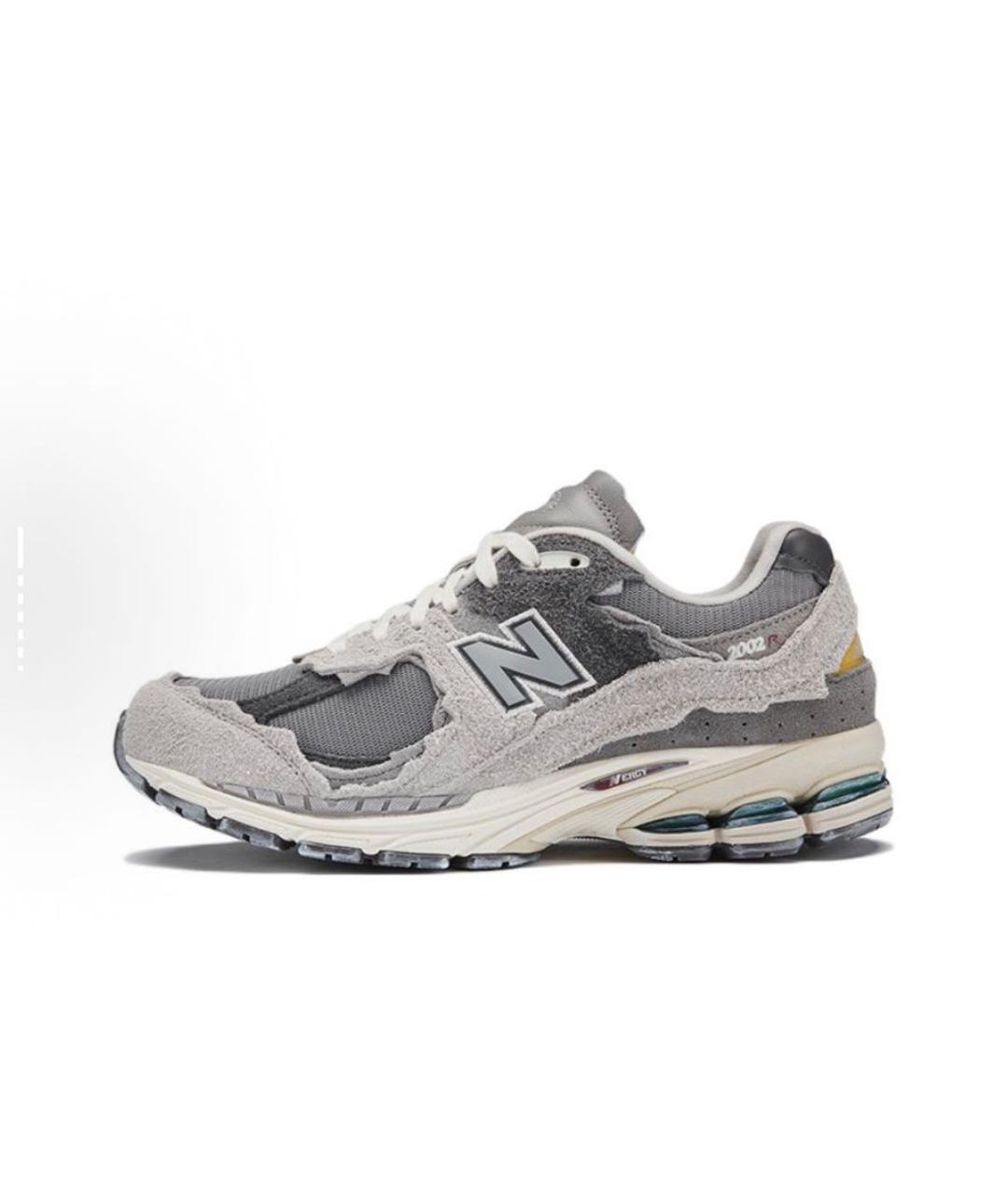 NEW BALANCE Серые кожаные низкие кроссовки / кеды, фото 6