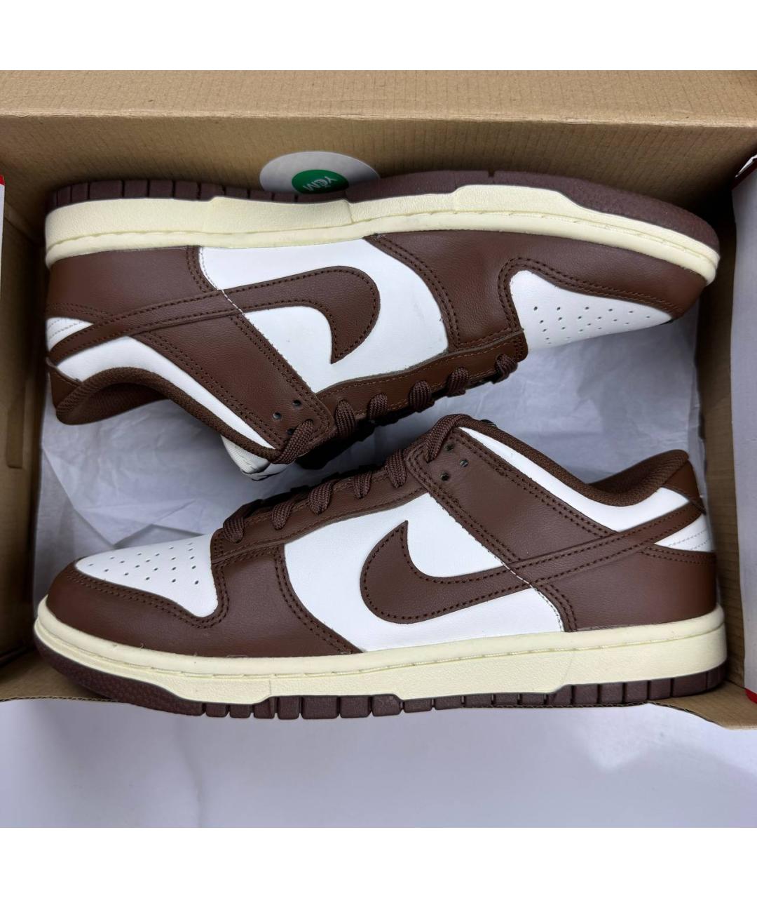 NIKE Коричневые кожаные кроссовки, фото 2