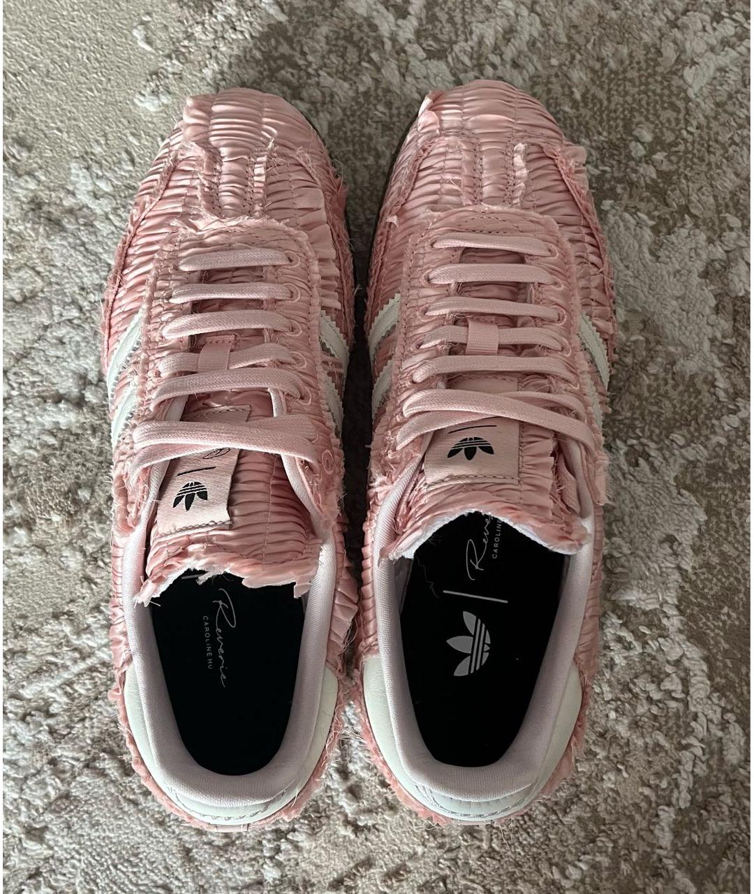 ADIDAS Розовые текстильные кроссовки, фото 3