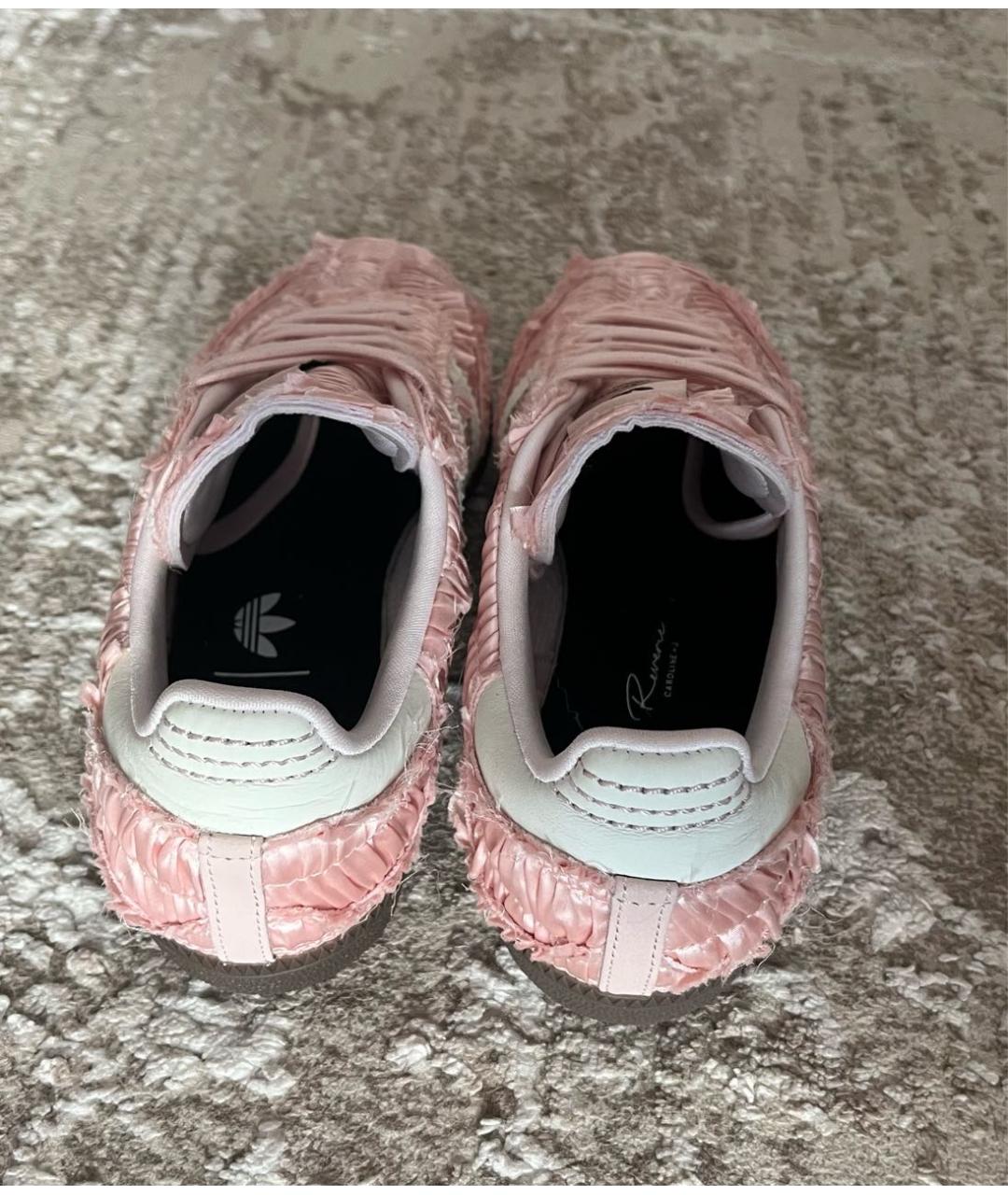 ADIDAS Розовые текстильные кроссовки, фото 4
