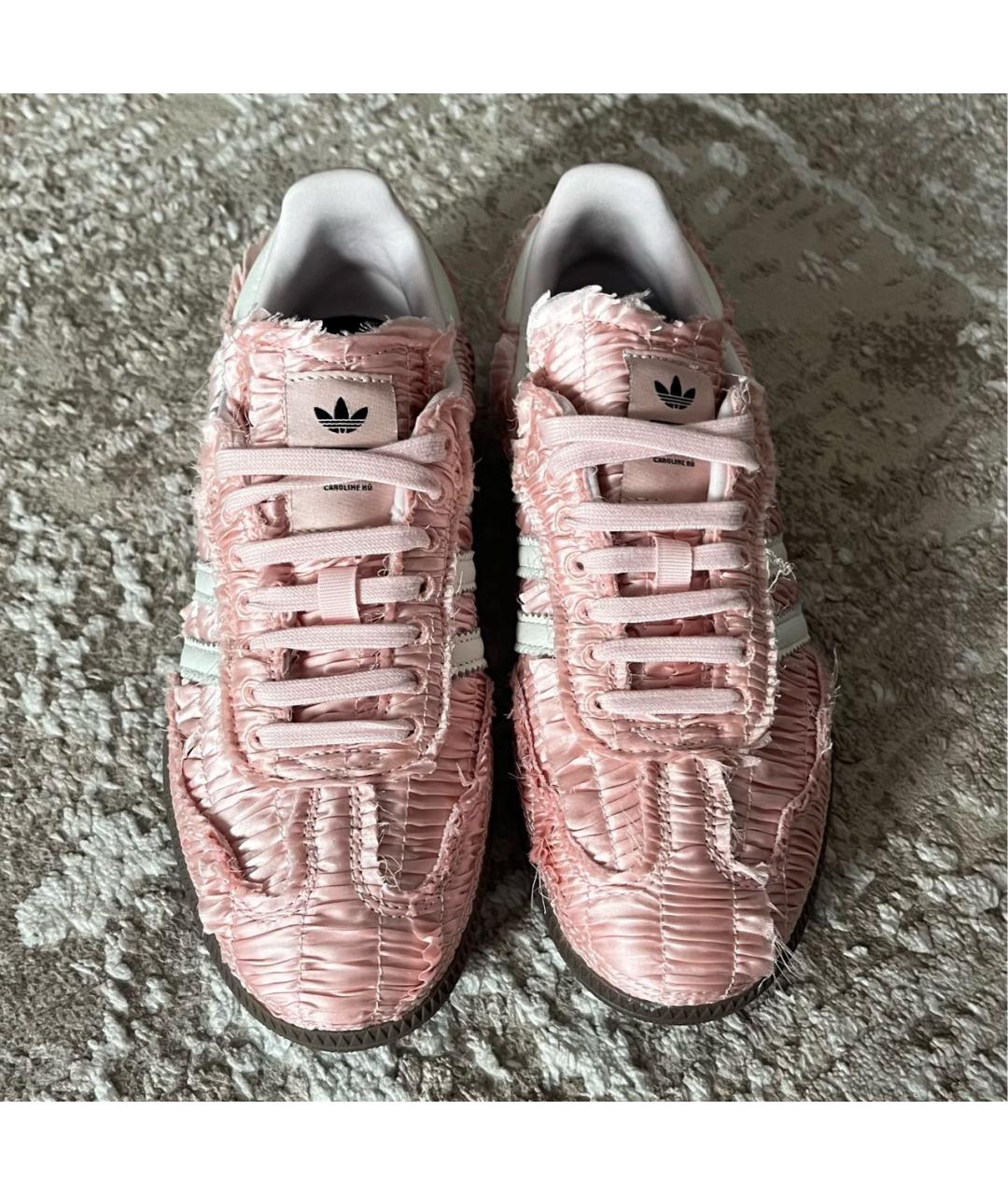 ADIDAS Розовые текстильные кроссовки, фото 2