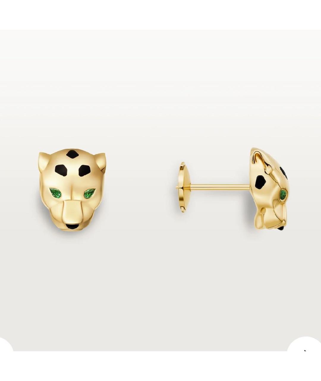 CARTIER Золотые серьги из желтого золота, фото 2