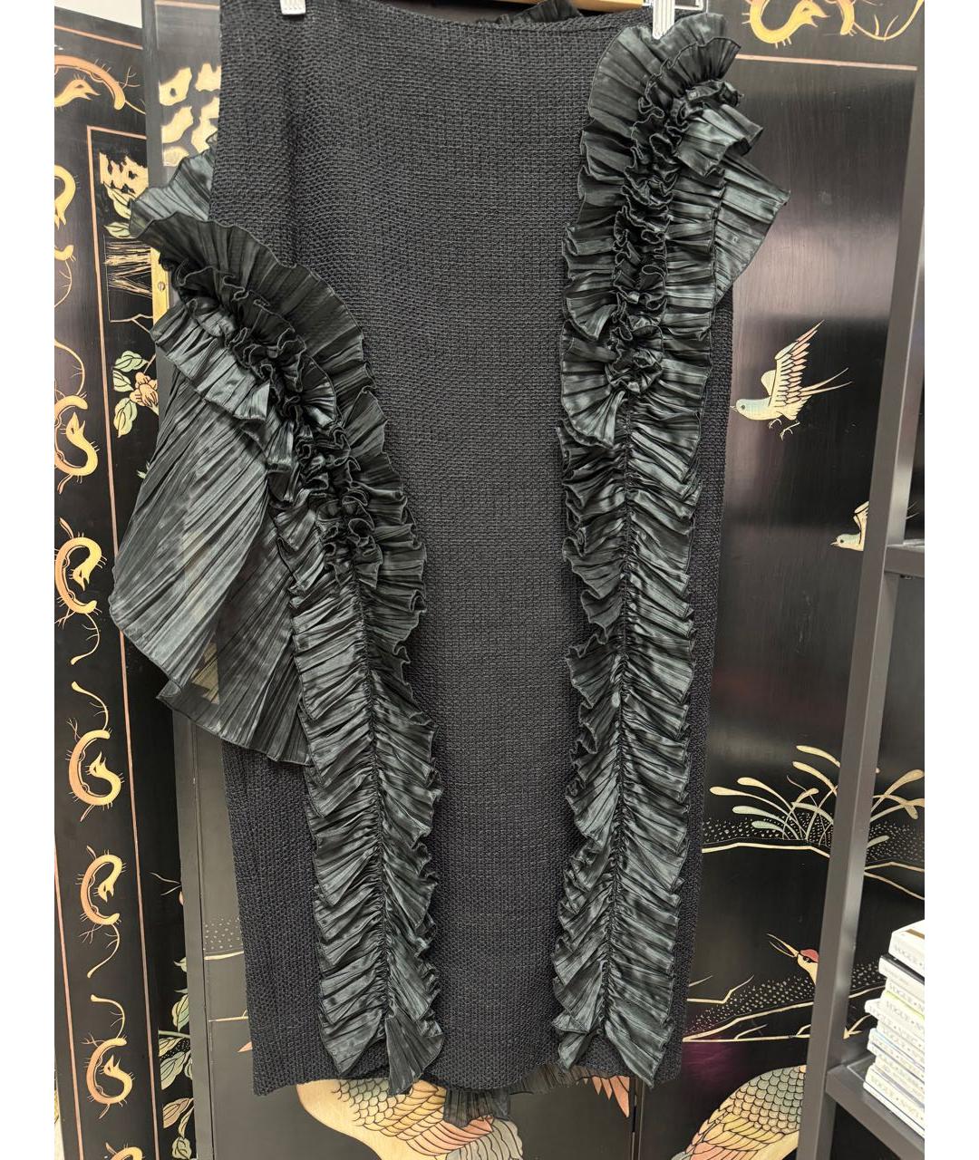 DRIES VAN NOTEN Черная юбка миди, фото 2