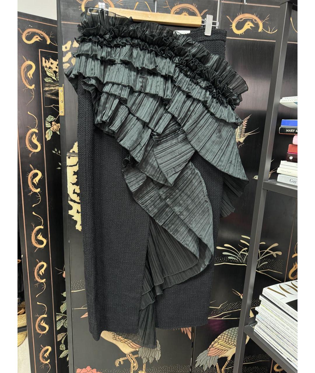 DRIES VAN NOTEN Черная юбка миди, фото 7