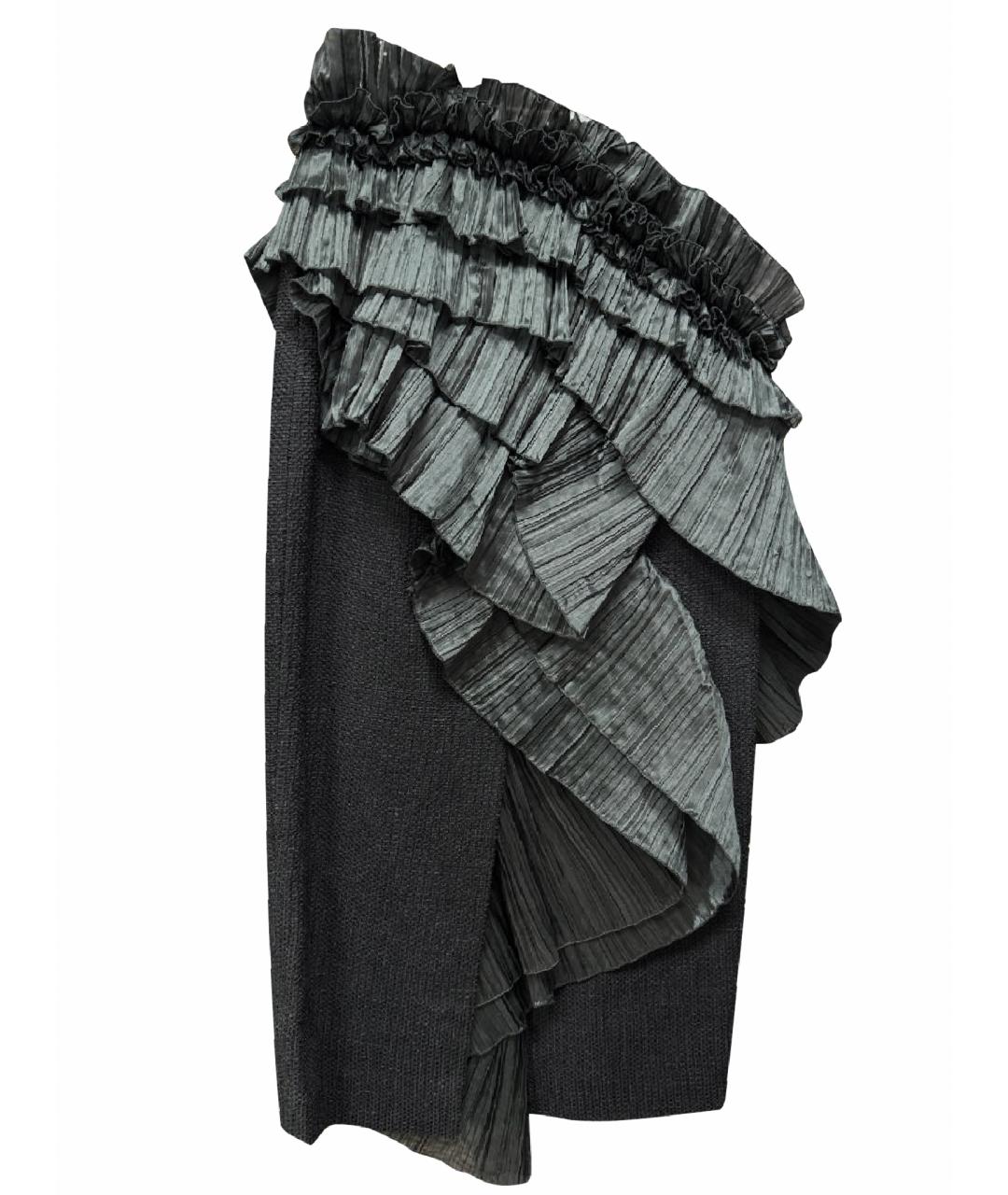 DRIES VAN NOTEN Черная юбка миди, фото 1