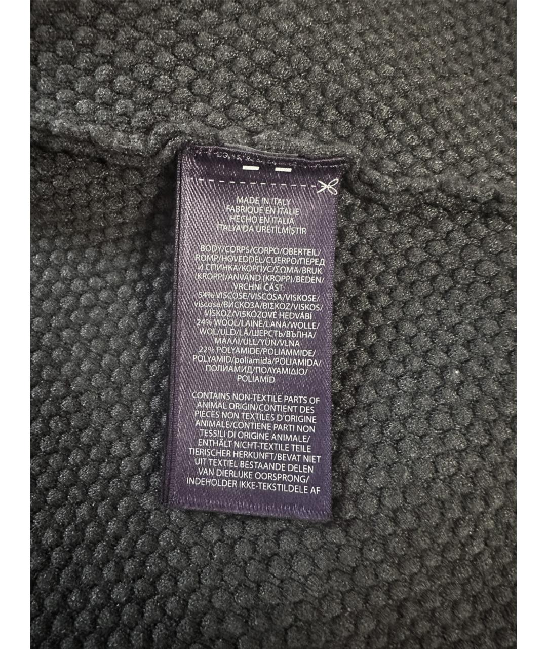 RALPH LAUREN PURPLE LABEL Антрацитовый вискозный кардиган, фото 6