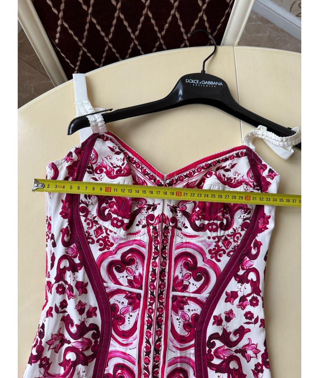 DOLCE&GABBANA Розовый шелковый сарафан, фото 5
