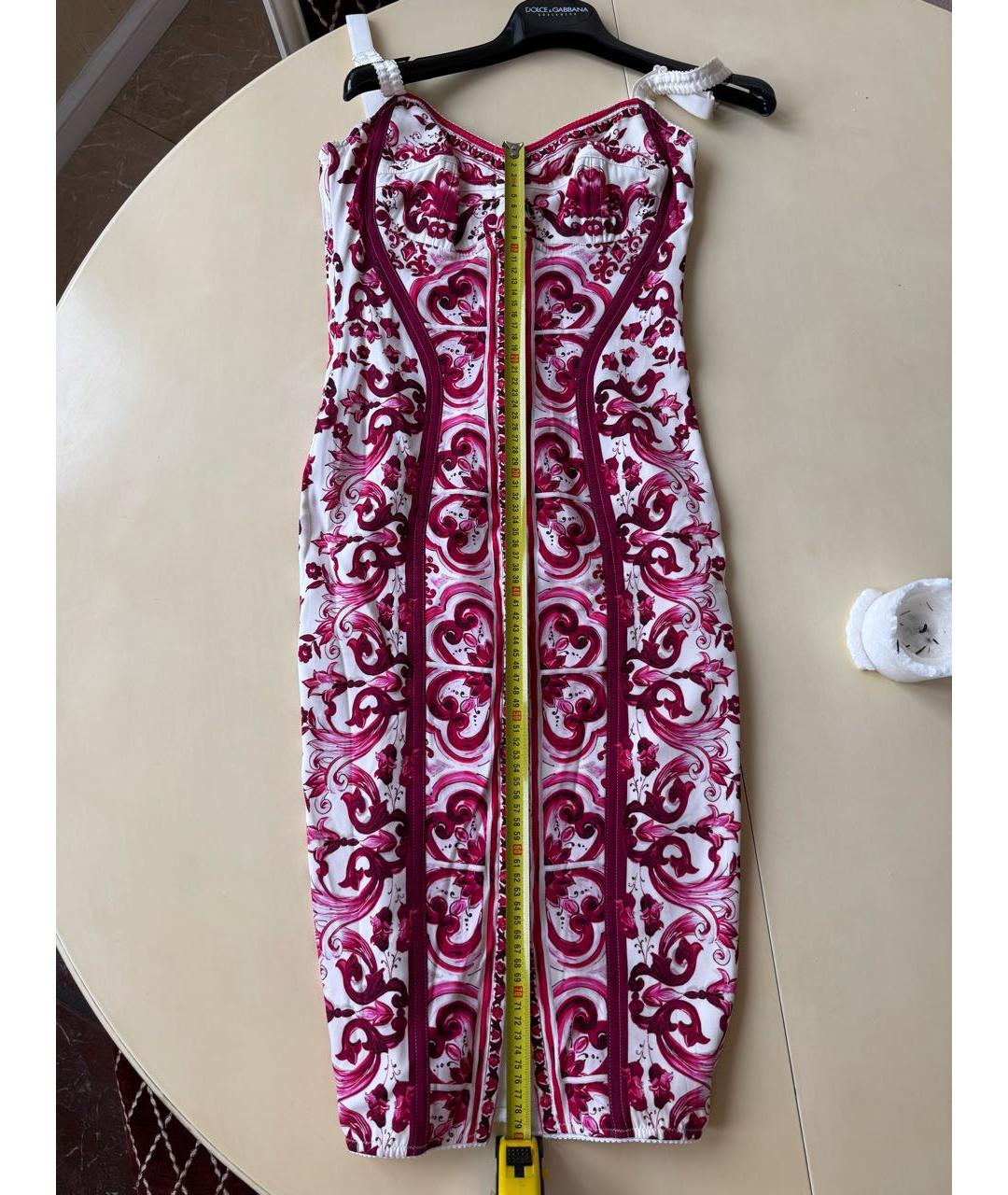 DOLCE&GABBANA Розовый шелковый сарафан, фото 4