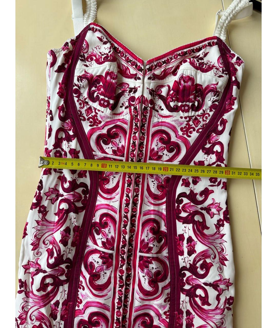 DOLCE&GABBANA Розовый шелковый сарафан, фото 6