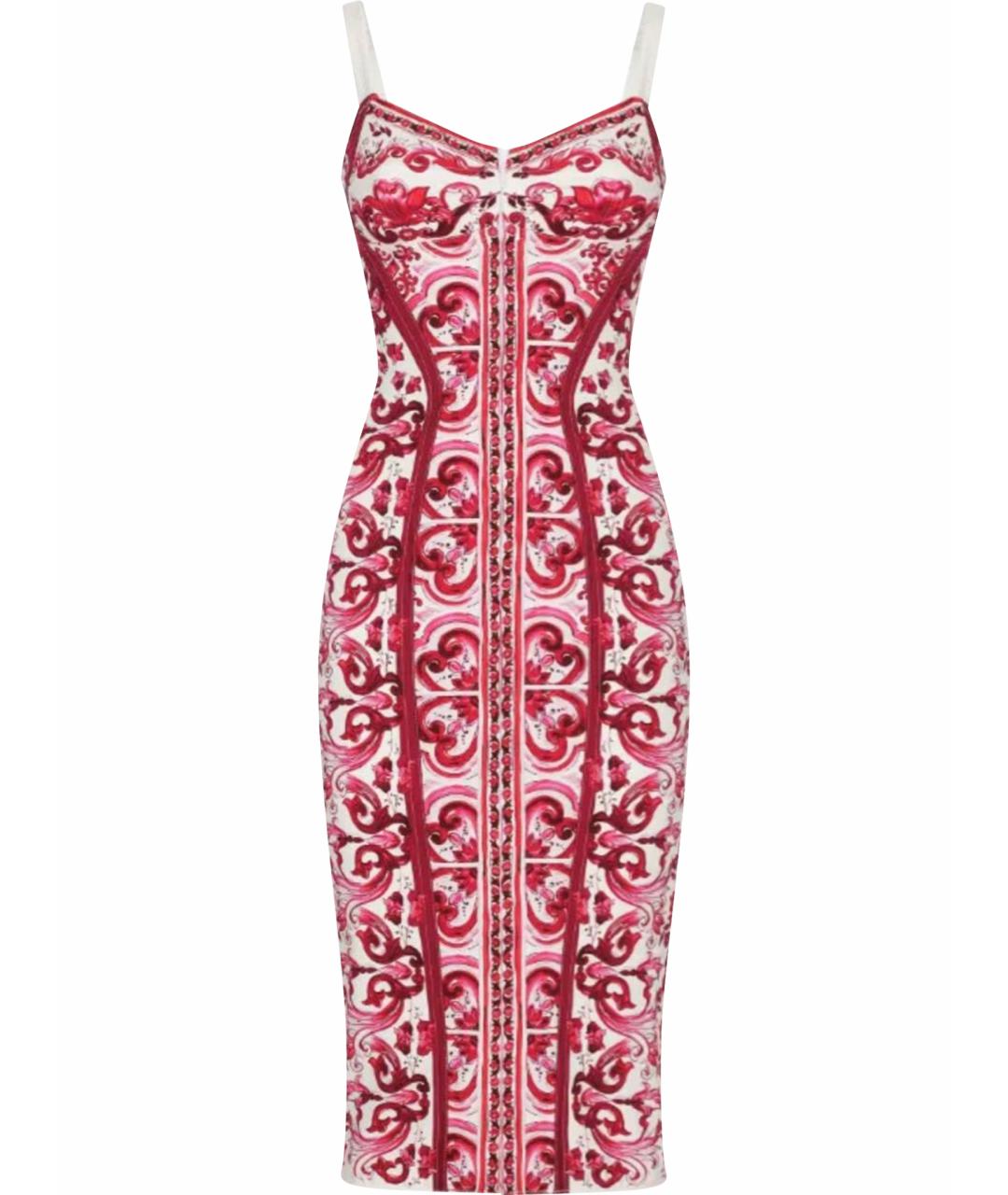 DOLCE&GABBANA Розовый шелковый сарафан, фото 1
