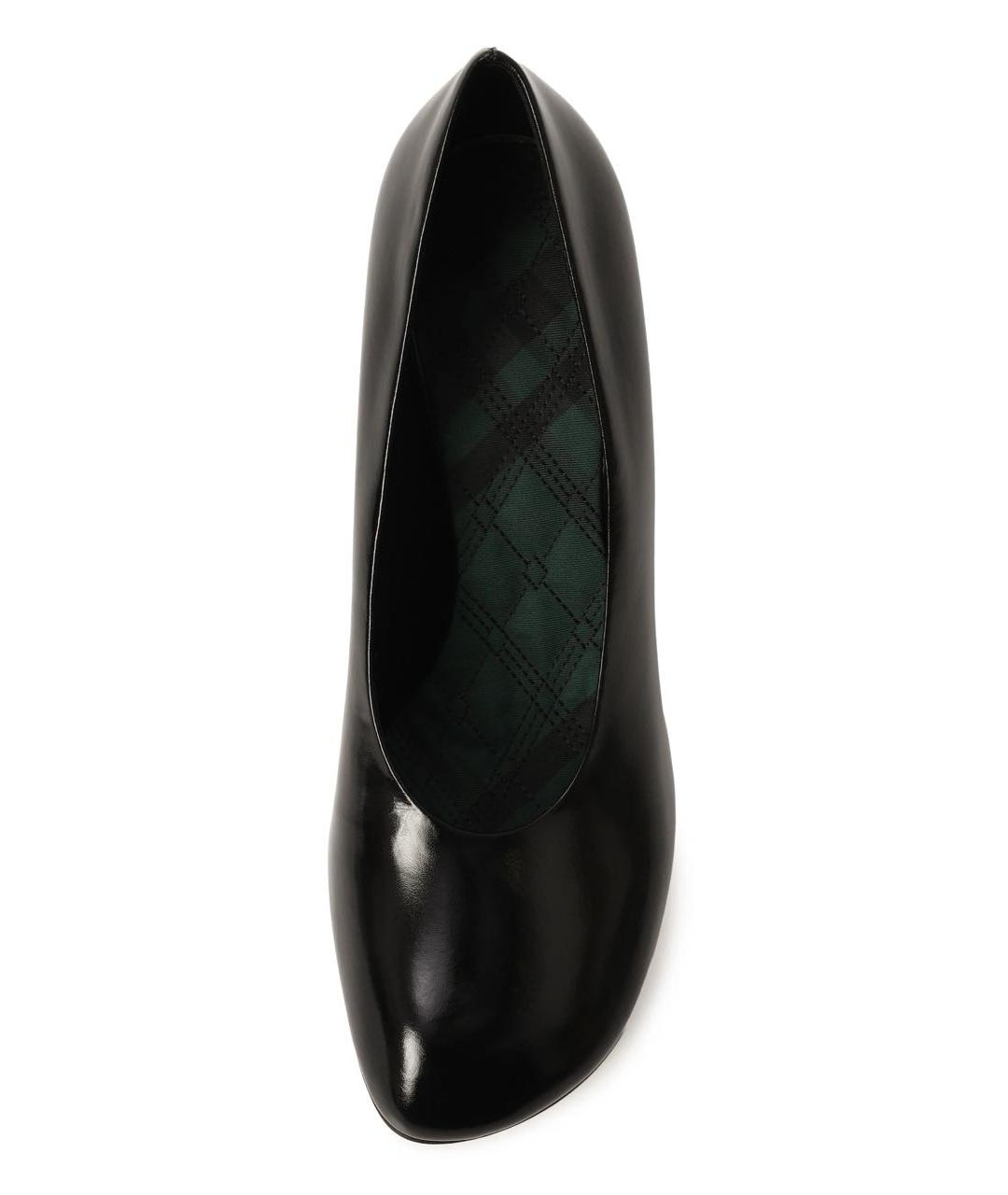 BURBERRY Черные туфли из лакированной кожи, фото 3