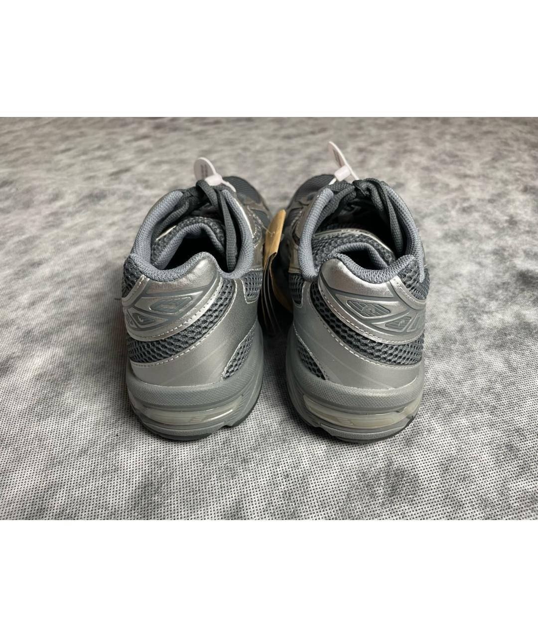 ASICS Серые текстильные низкие кроссовки / кеды, фото 4