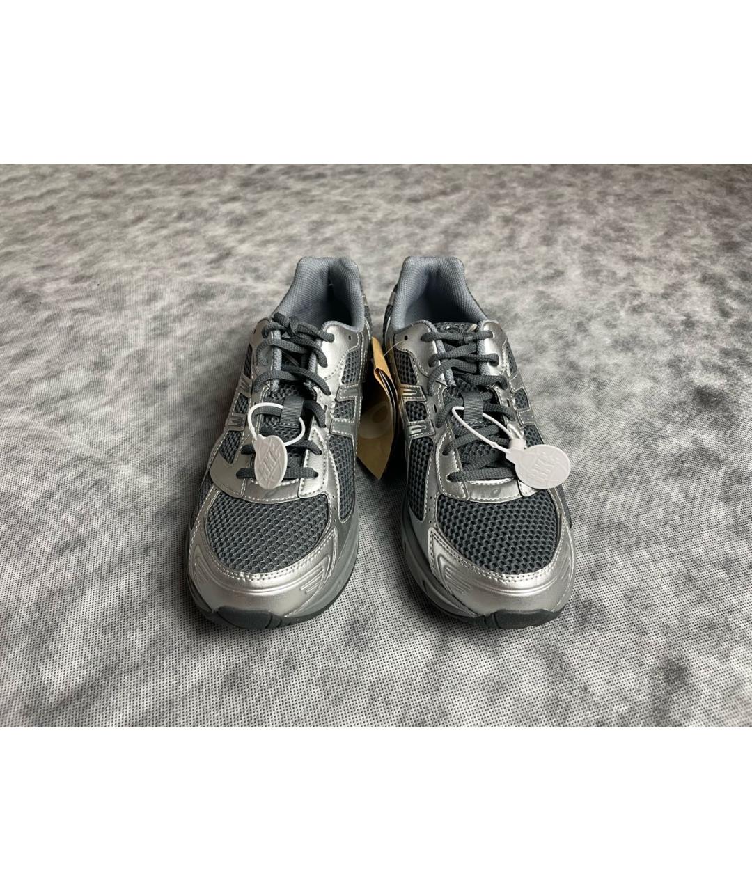ASICS Серые текстильные низкие кроссовки / кеды, фото 2