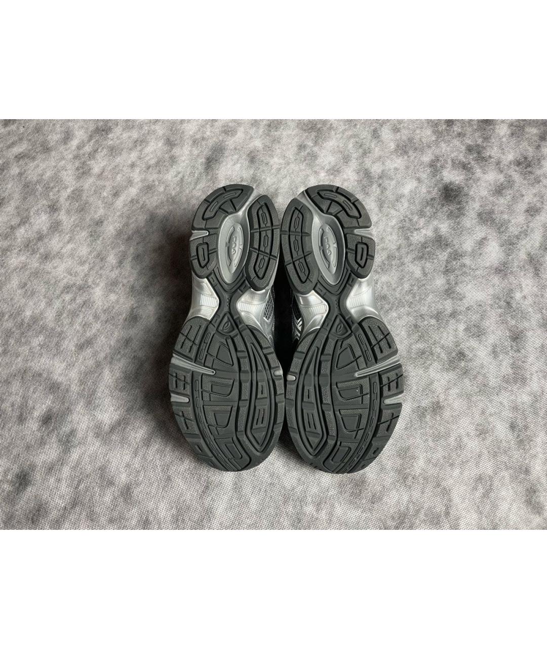 ASICS Серые текстильные низкие кроссовки / кеды, фото 5