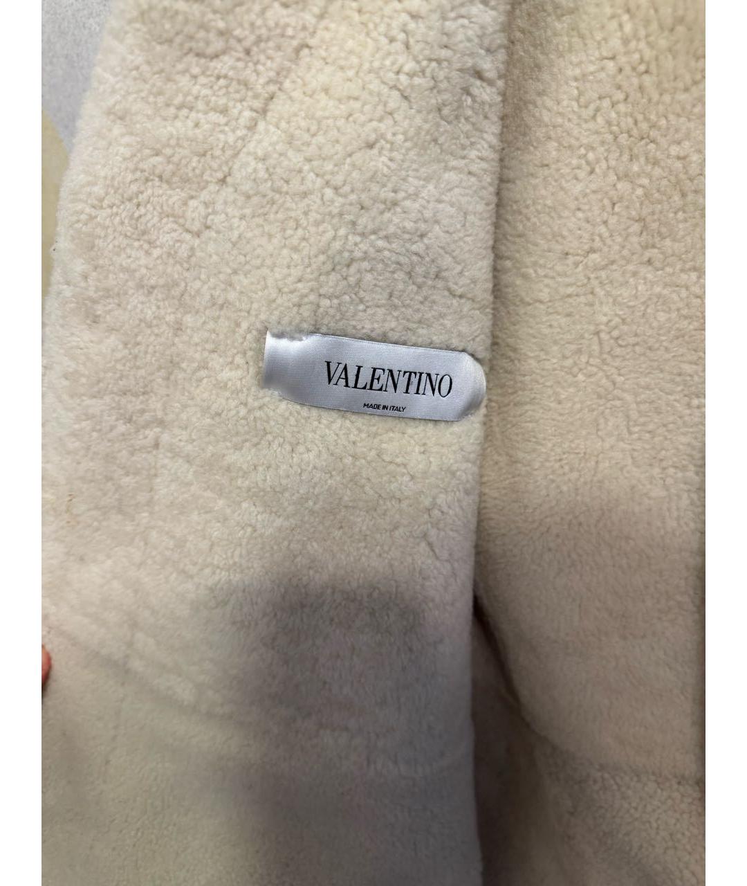 VALENTINO Темно-синяя шерстяная дубленка/шуба, фото 5
