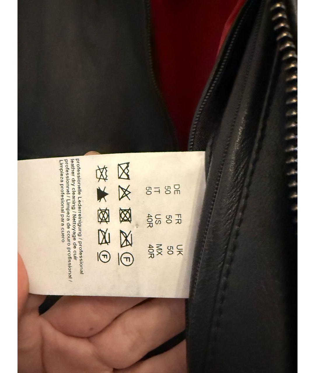 HUGO BOSS Черная кожаная куртка, фото 5