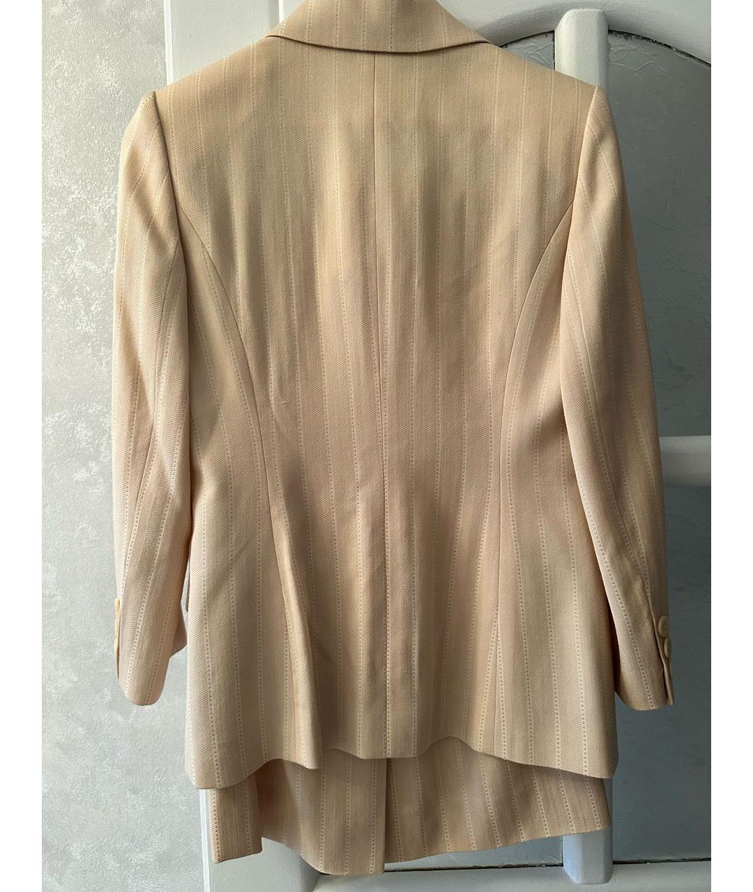 GIVENCHY Бежевый хлопковый костюм с юбками, фото 6