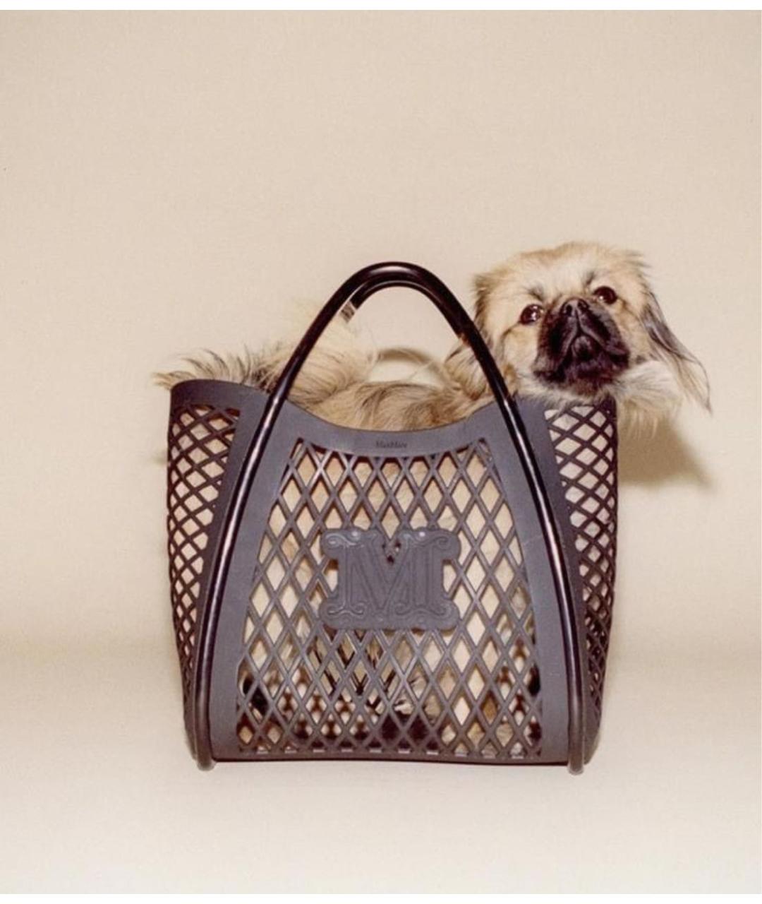 MAX MARA Черная сумка тоут, фото 7