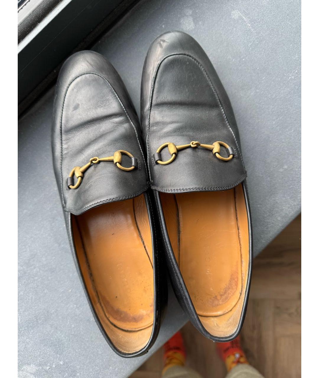 GUCCI Черные кожаные лоферы, фото 7