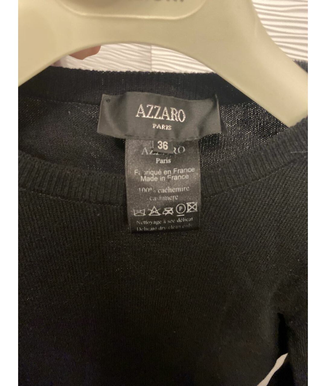 AZZARO Черный кашемировый джемпер / свитер, фото 3