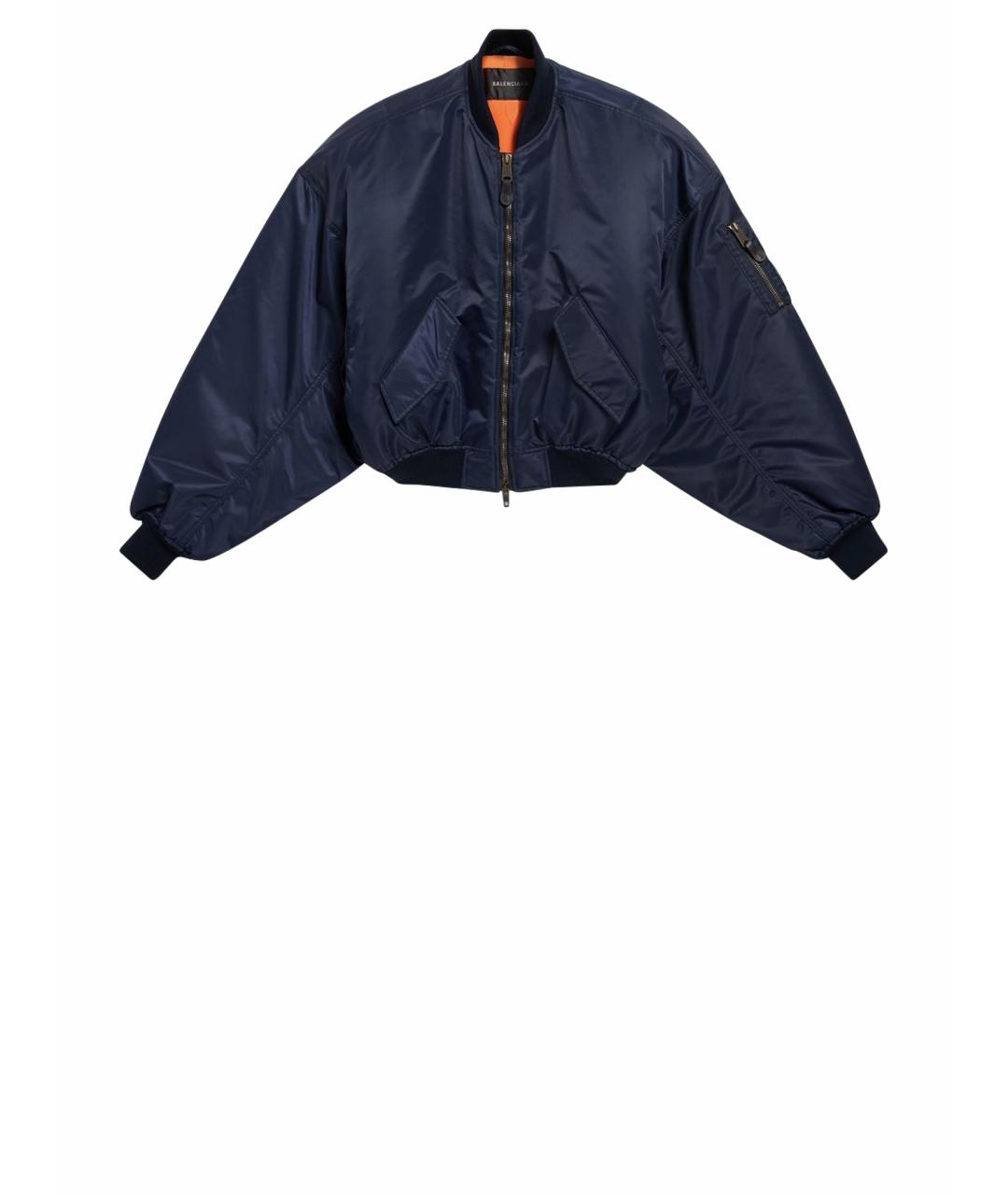 BALENCIAGA Синяя полиамидовая куртка, фото 1