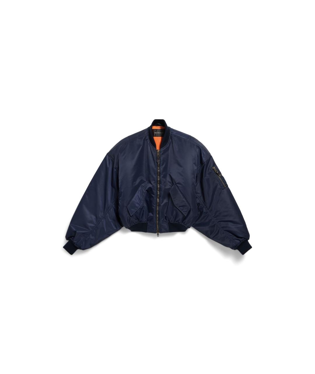 BALENCIAGA Синяя полиамидовая куртка, фото 3