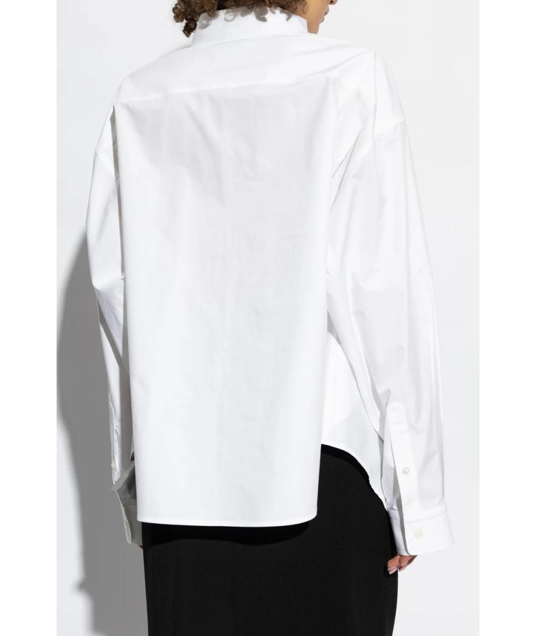 BALENCIAGA Белая хлопковая рубашка, фото 4