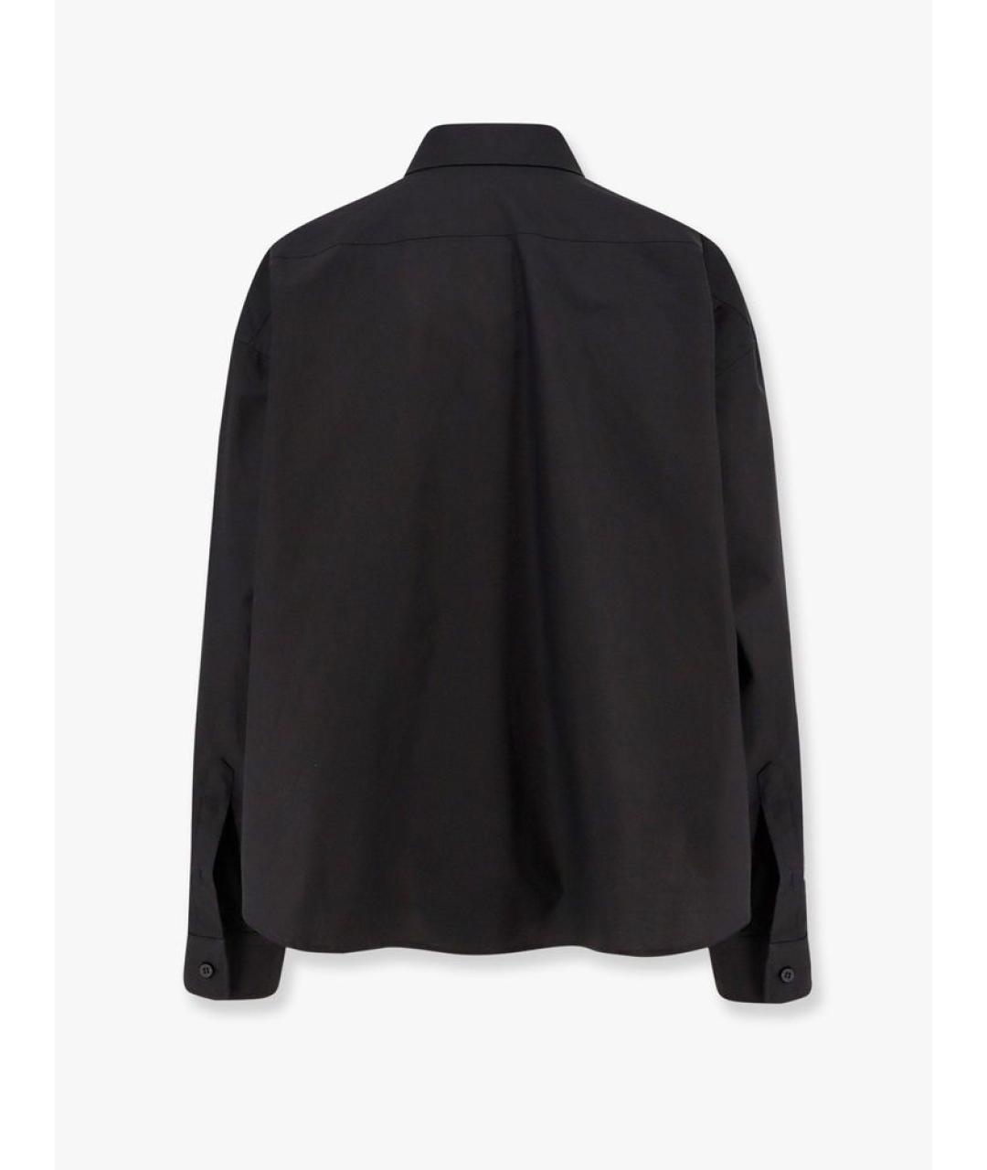 BALENCIAGA Черная хлопковая рубашка, фото 2