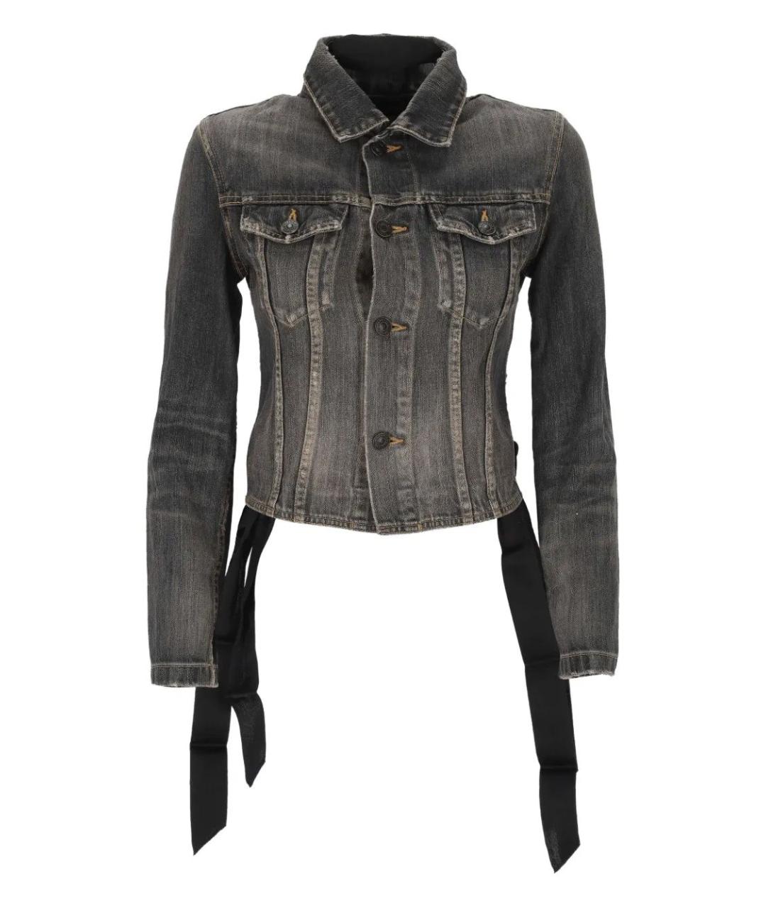 BALENCIAGA Серая хлопковая куртка, фото 1