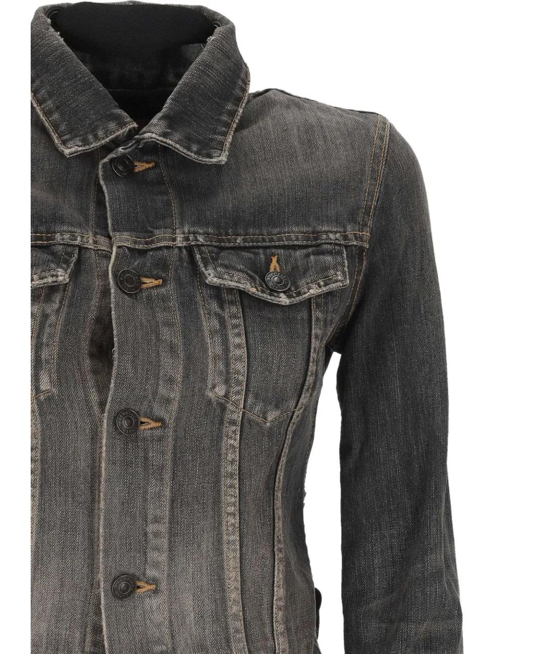 BALENCIAGA Серая хлопковая куртка, фото 3