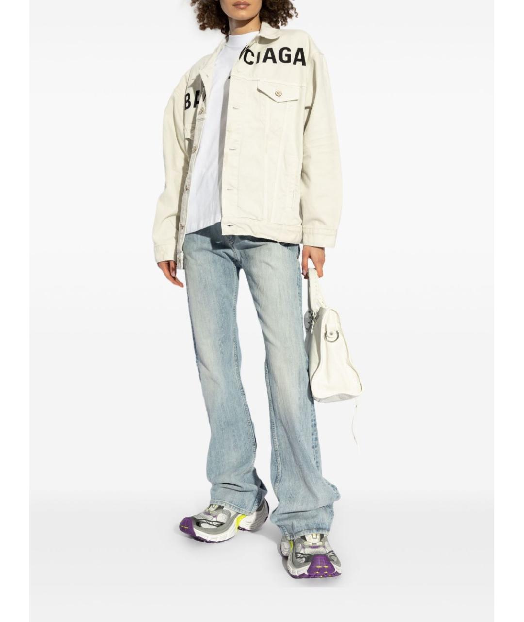 BALENCIAGA Бежевая хлопковая куртка, фото 3