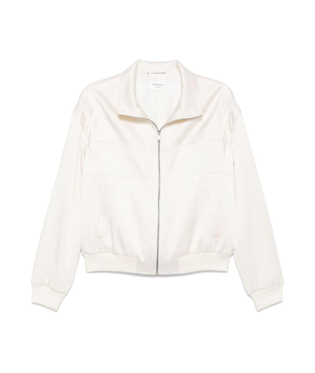 SAINT LAURENT Белая вискозная куртка, фото 1