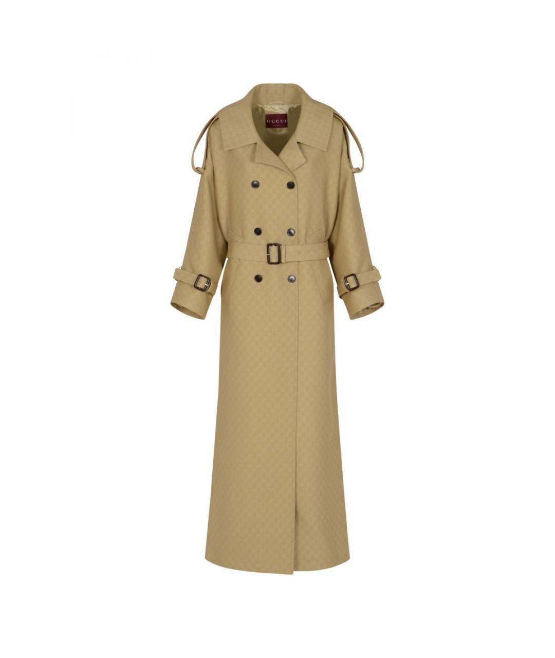 GUCCI Бежевое пальто, фото 1
