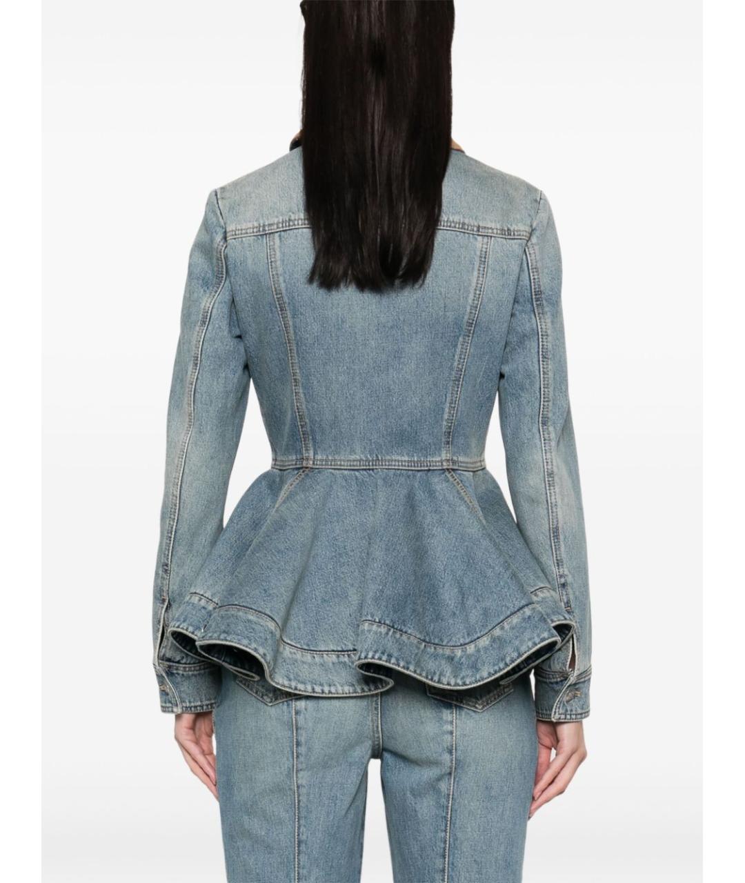 ALEXANDER MCQUEEN Голубая деним куртка, фото 2