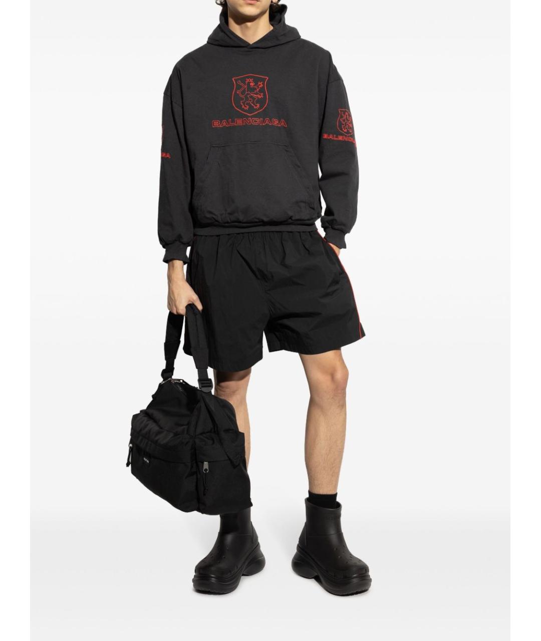 BALENCIAGA Черные резиновые низкие ботинки, фото 4