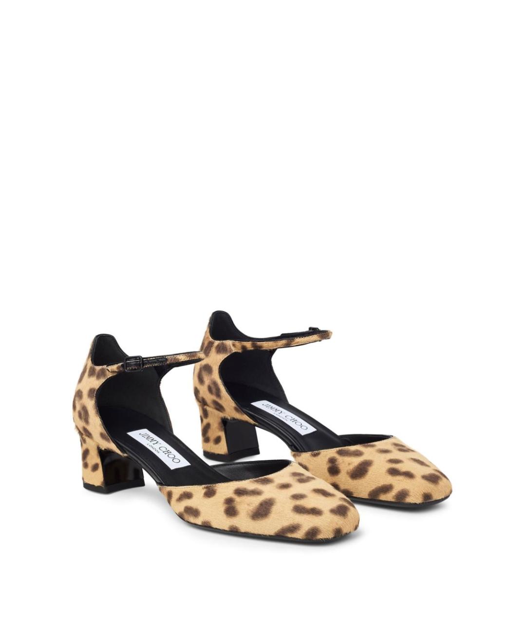 JIMMY CHOO Коричневые кожаные туфли, фото 3